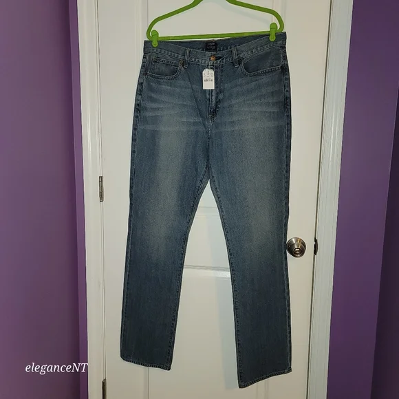 J Crew The Bleecker Straight Leg jeans 35 x 34 NWT - Picture 1 of 9